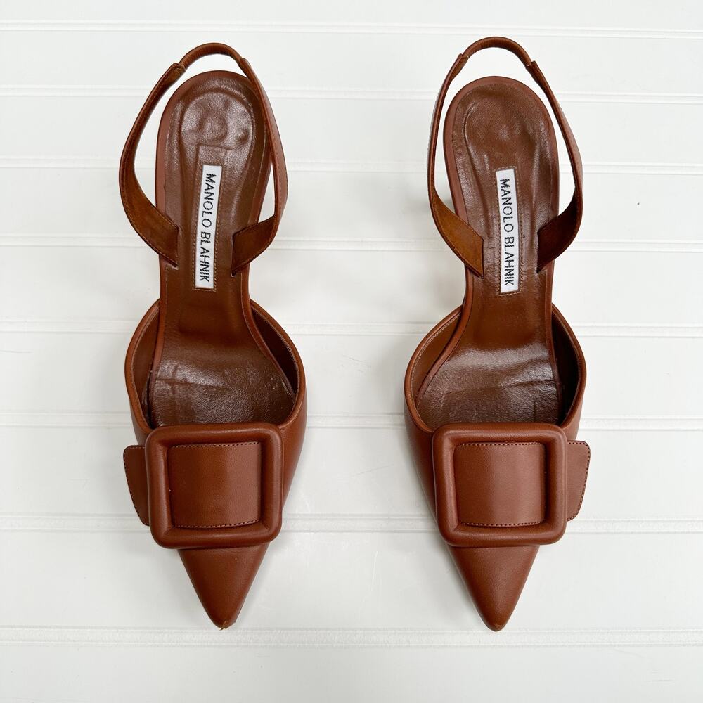 Manolo Blahnik Brown Heels